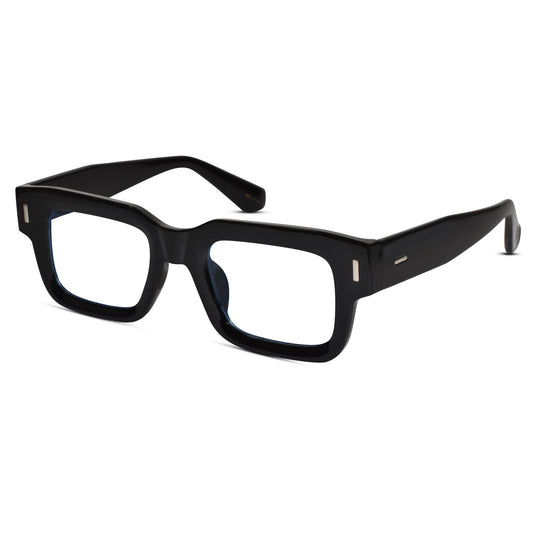 Black Bold Wayfarer Eyeglasses