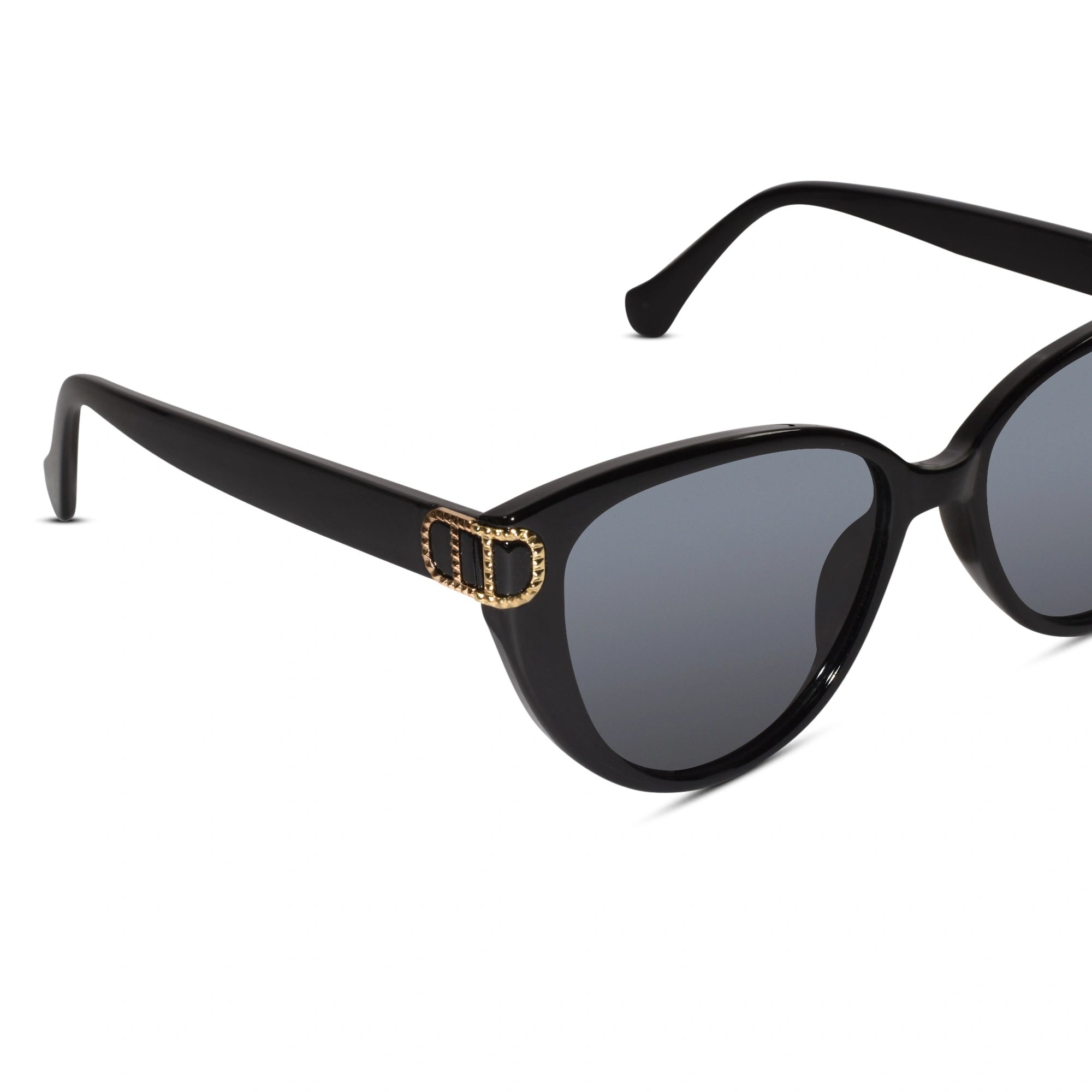 Black Cat-eye sunglasses Sunglasses For Women LKS23045-BLK