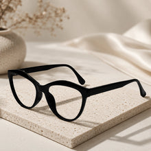 Black Cat Eye Reading Glasses for Women LKHEJ02-BLK