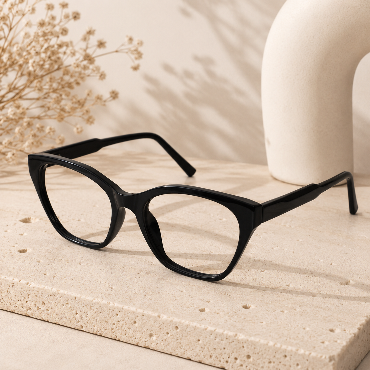 Black Cateye Eyeglasses For Women ELE2578-BLK