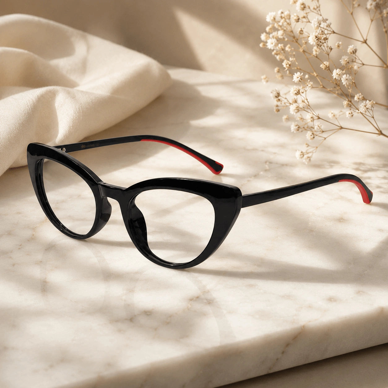 Black Cateye Eyeglasses for women LKE2338-BLK