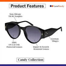 Black Round Sunglasses For Women