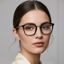 Black Designer Square Eyeglasses & Computer Glasses For Women