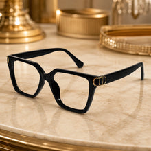 Black Designer Square Eyeglasses For Women