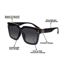 Black Designer Wayfarer Sunglasses For Men And Women