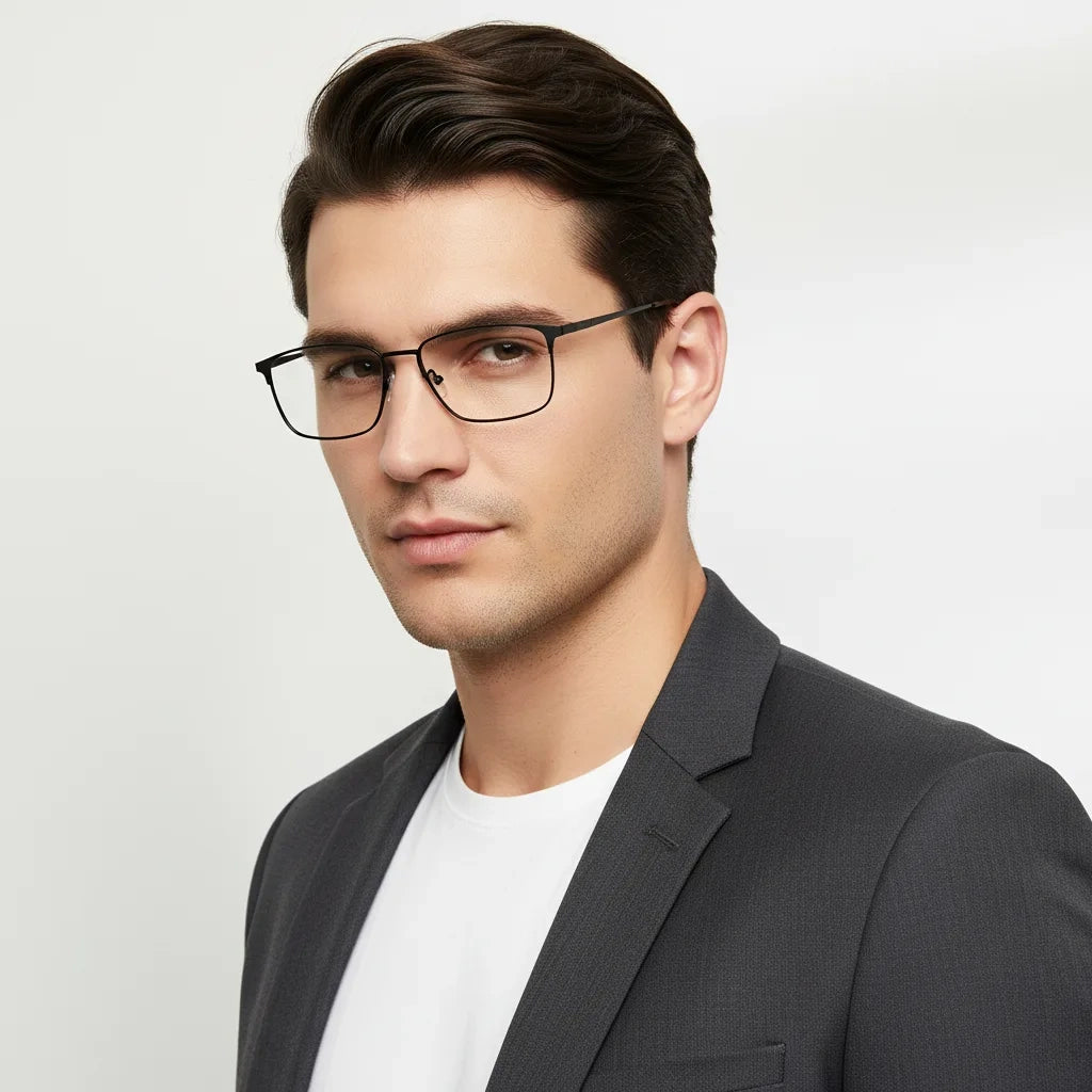 Black Eyeglasses & Computer Glasses For Men LKE8103-BLK