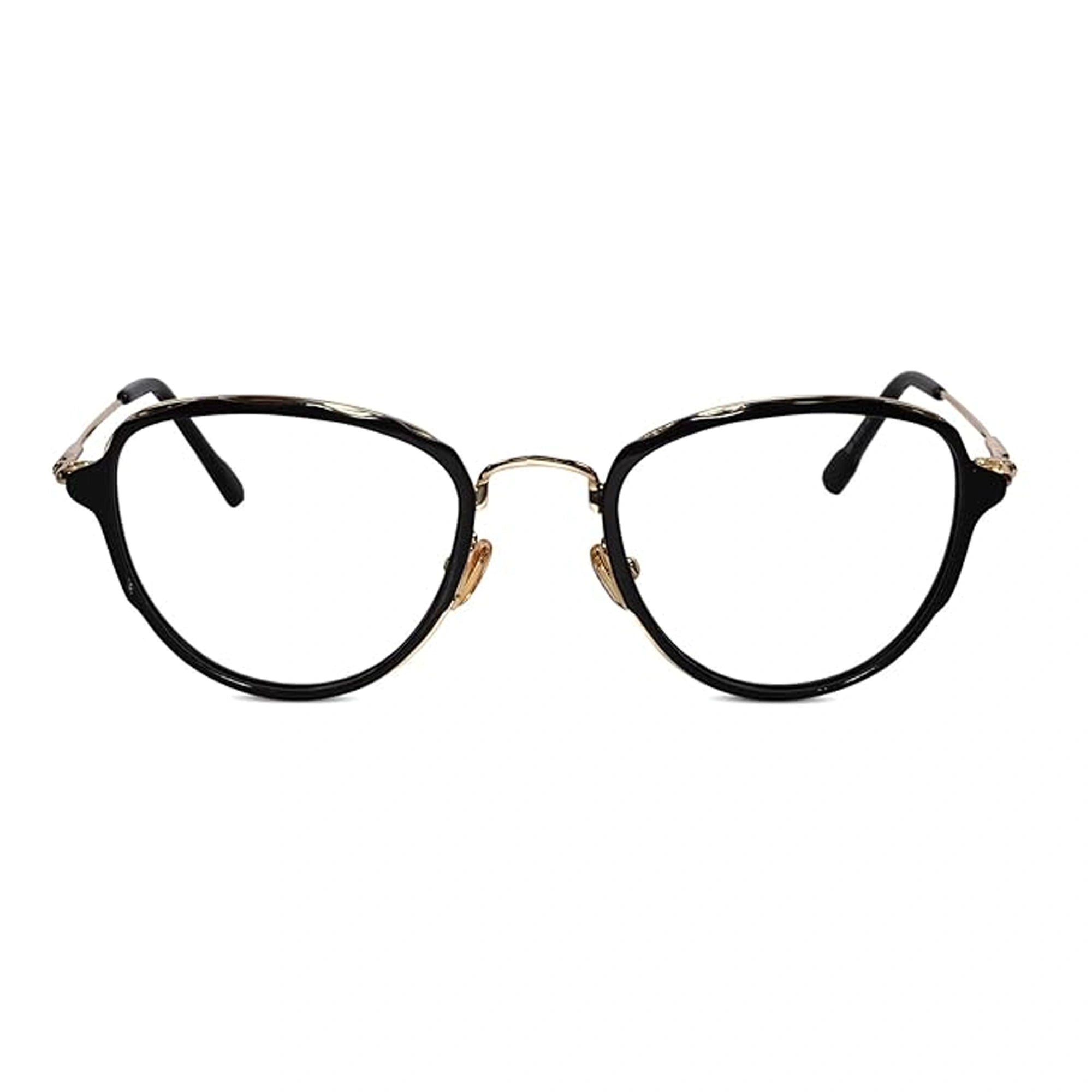 Black Gold Designer Cateye Eyeglasses For Women LKE11919-BLK