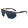 Black Gold Rimless Sunglasses for Men ELS2026S016-BLK
