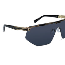 Black Gold Rimless Sunglasses for Men