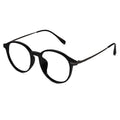 Black Metal Round Eyeglasses For Women ELE98015-BLK