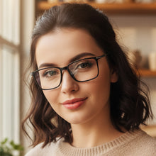 Black Rectangular Eyeglasses For Men & Women