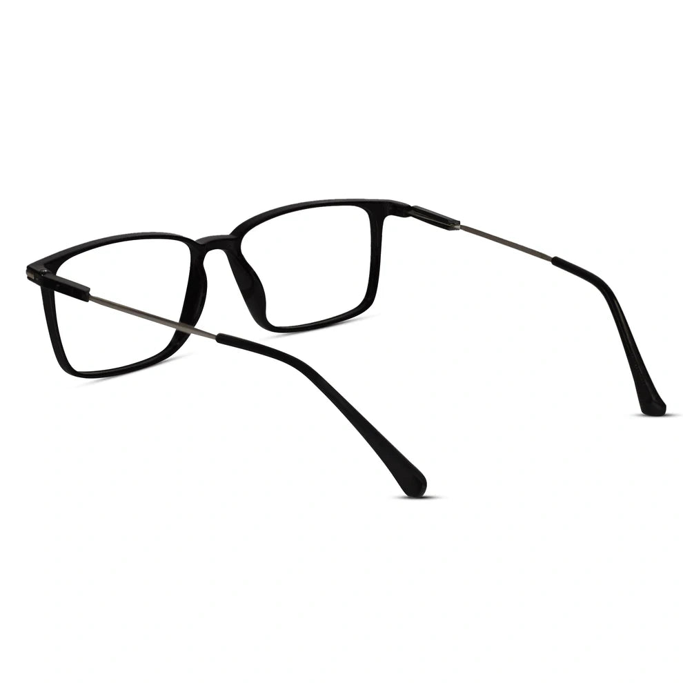 Black Rectangular Eyeglasses For Men & Women LKE2802-BLK
