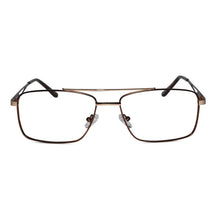 Black Rectangular Gold Eyeglasses For Men