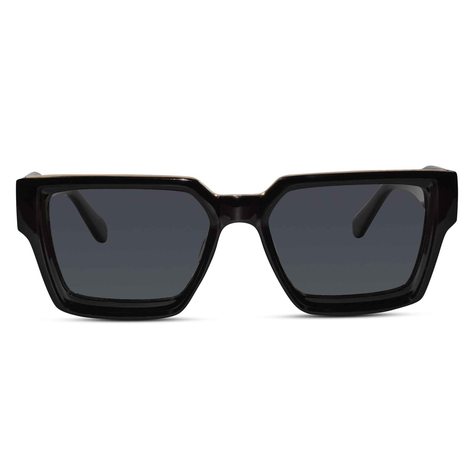Black Bold Rectangular Sunglasses Men & Women