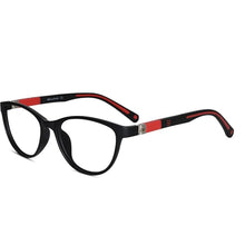 Black Red Cat eye Eyeglasses For Girls