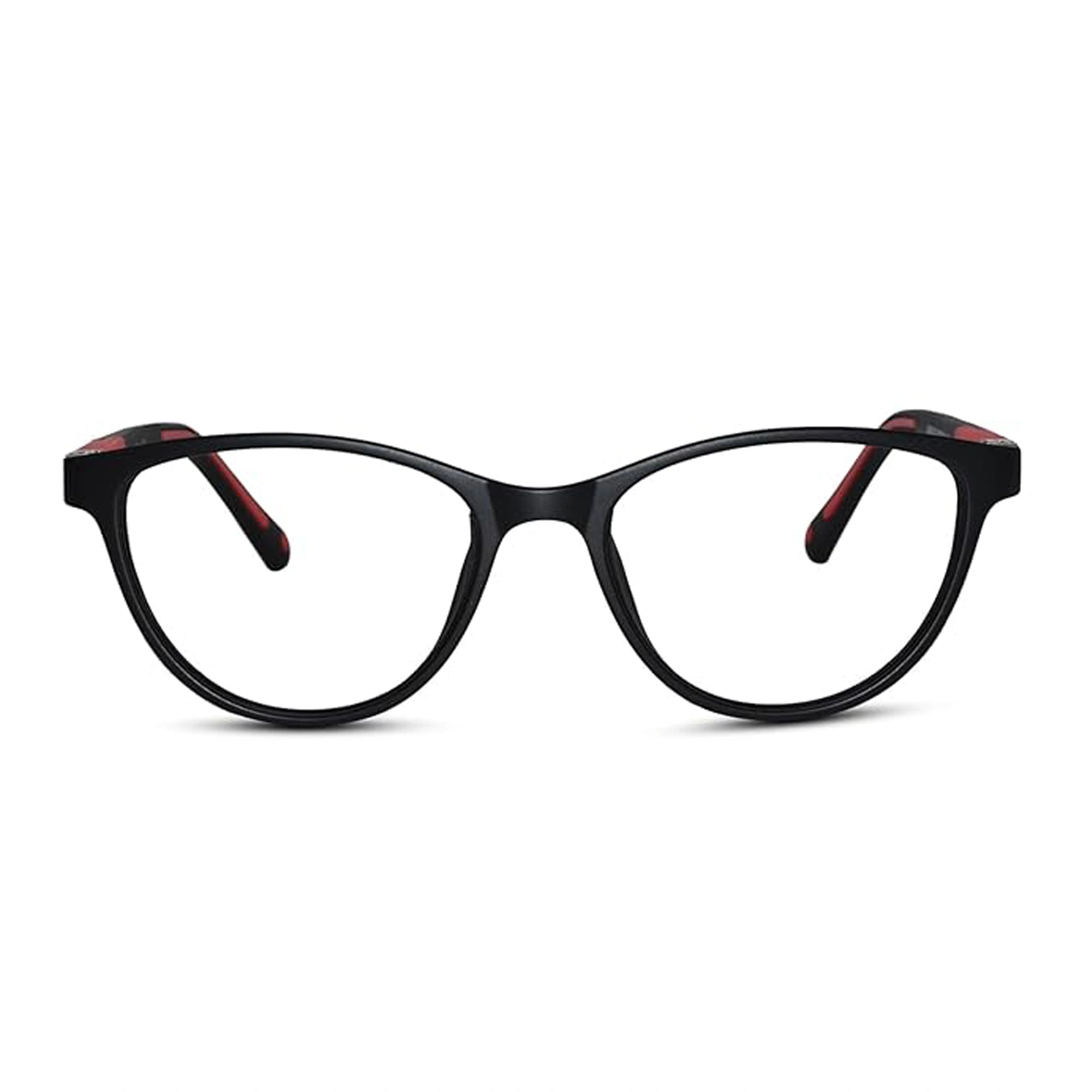 Black Red Cat eye Eyeglasses For Girls LKEK5032-BLK