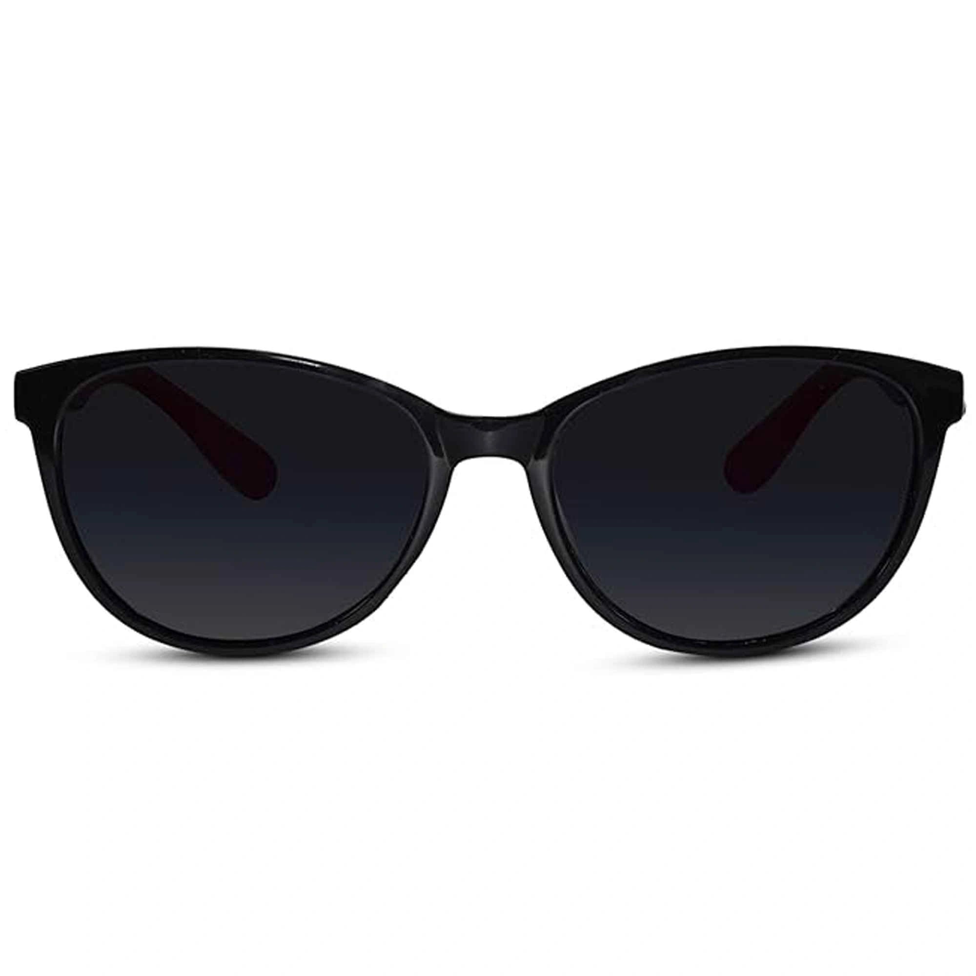 Black Red Cat eye Sunglasses For Kids LKSK1032-BLK