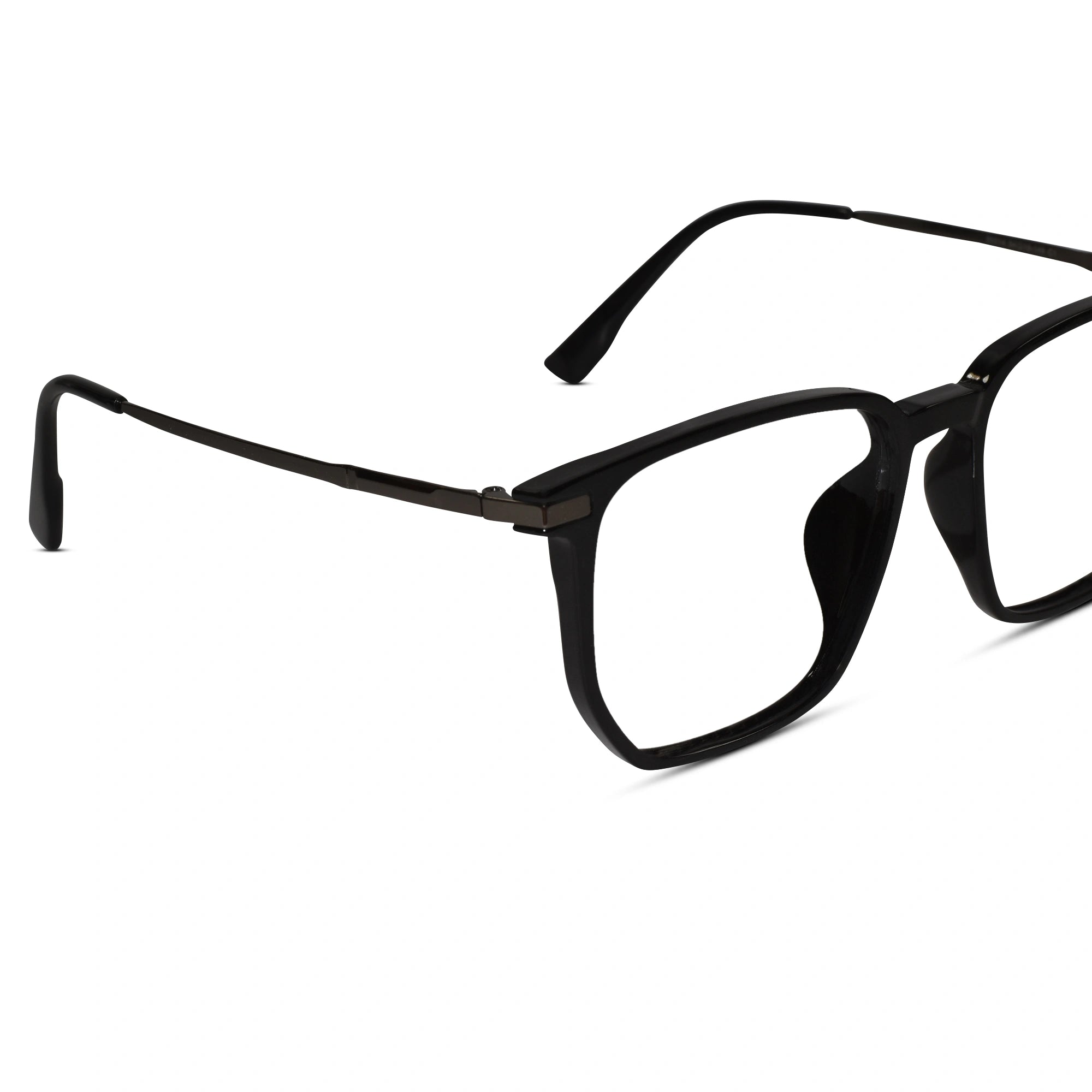 Black Square Eyeglasses For Men & Women ELE98014-BLK