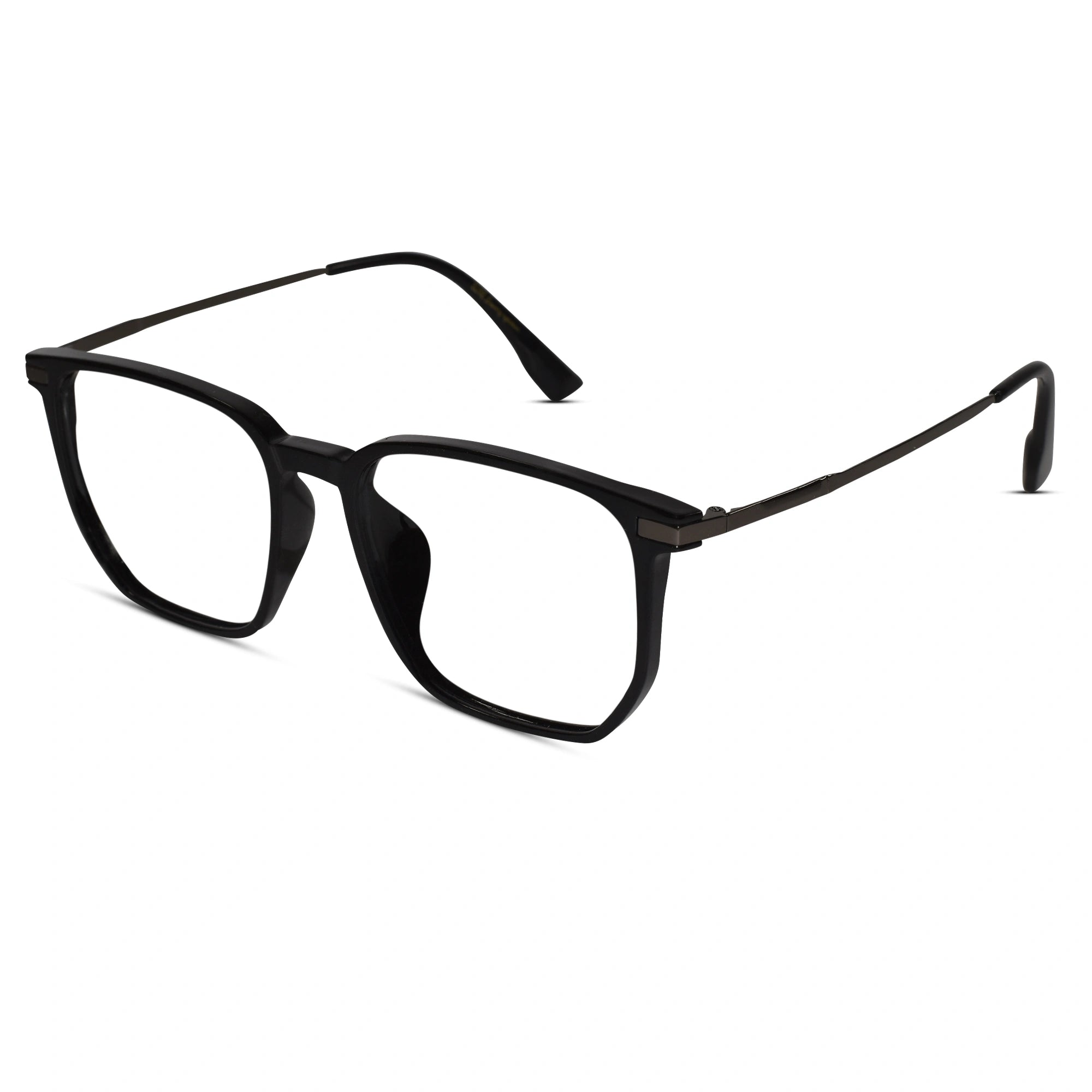 Black Square Eyeglasses For Men & Women ELE98014-BLK