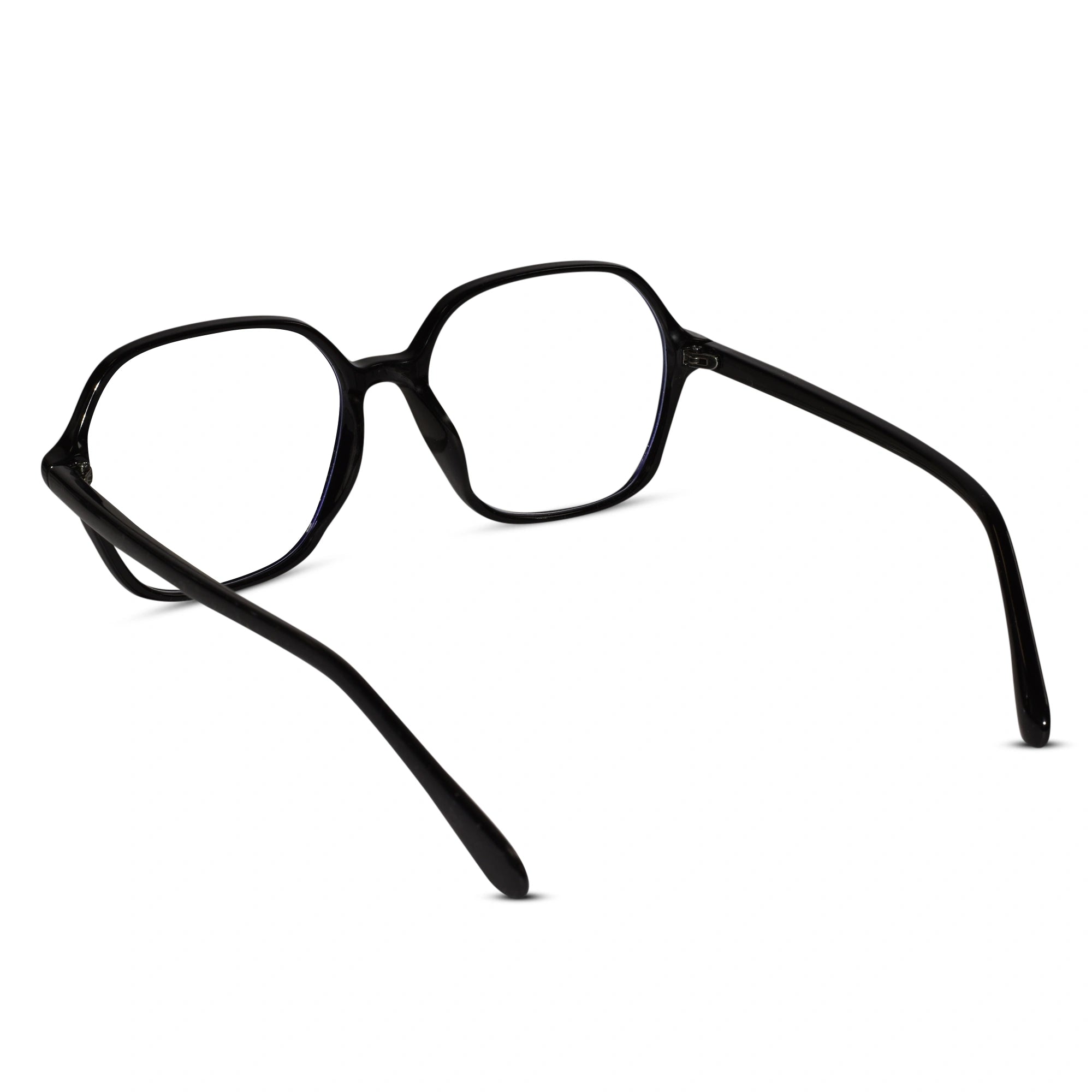 Black Square Eyeglasses For Men & Women LKE66009-BLK