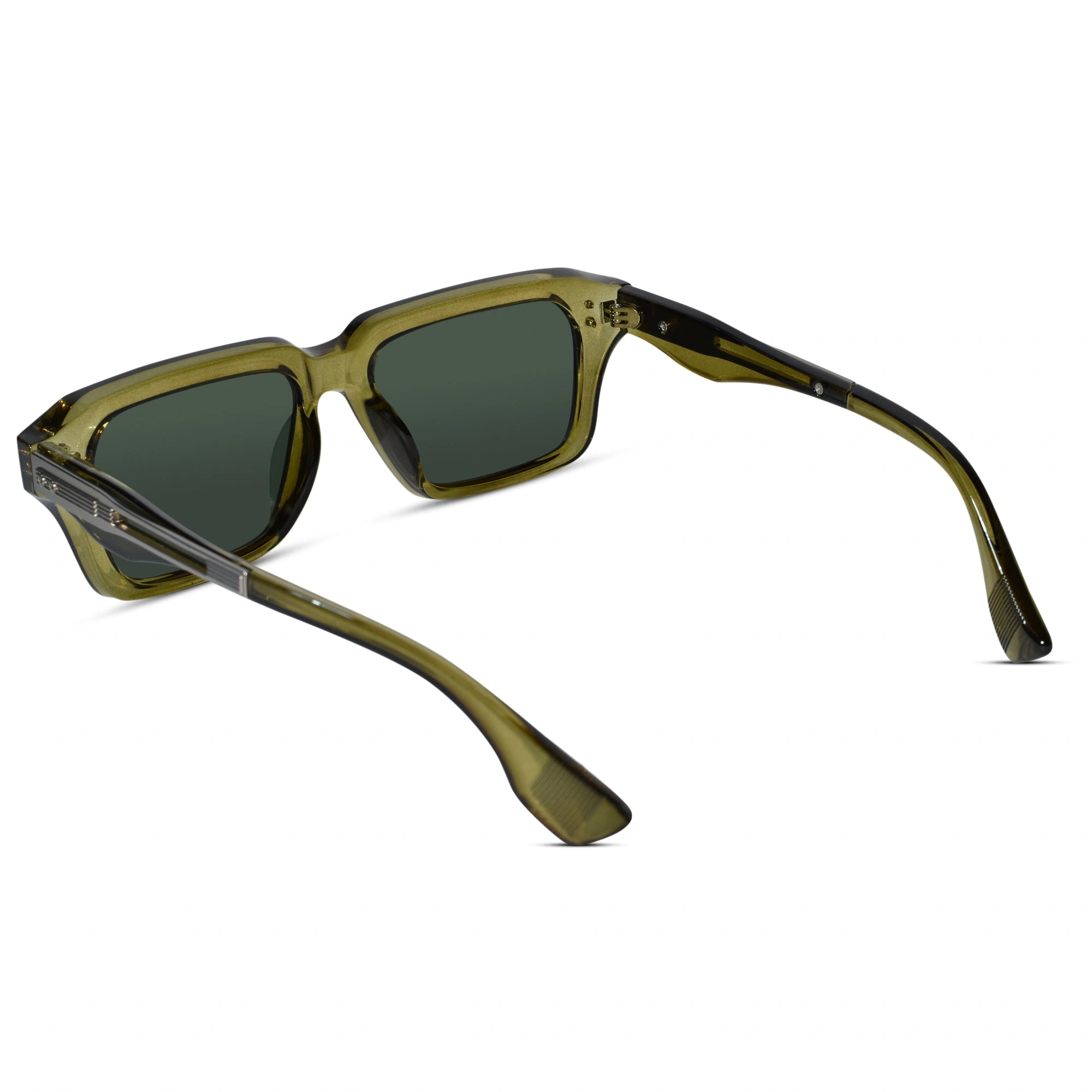 Black Square Sunglasses for Men & Women ELS2026S015-GRN