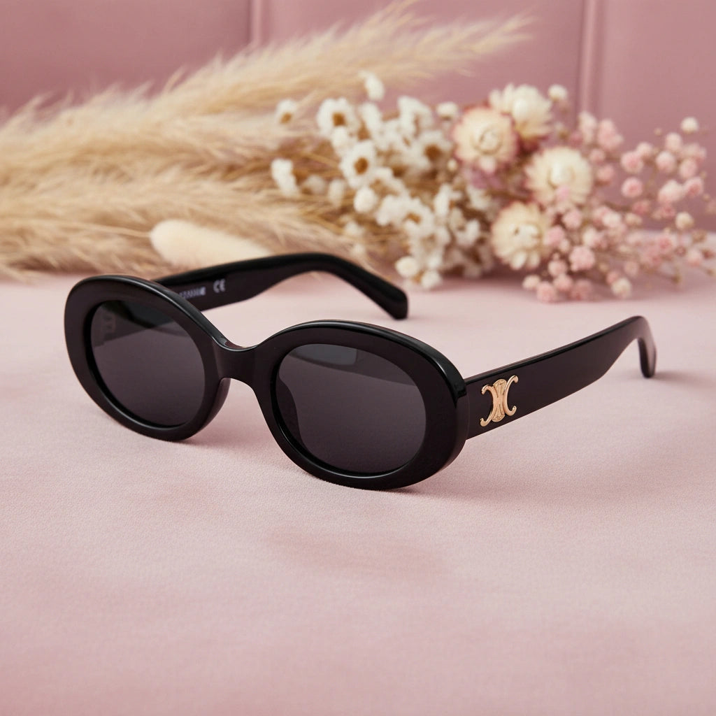 Black Sunglasses For Women LKS3948-BLK