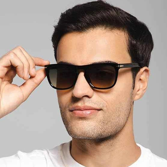 Black Wayfarer Sunglasses For Men & Women LKS9992-BLK