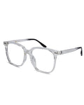 Blue Cut Photochromic Lens with Anti Glare and  Square Rectangular Men LKEL170-TRANS