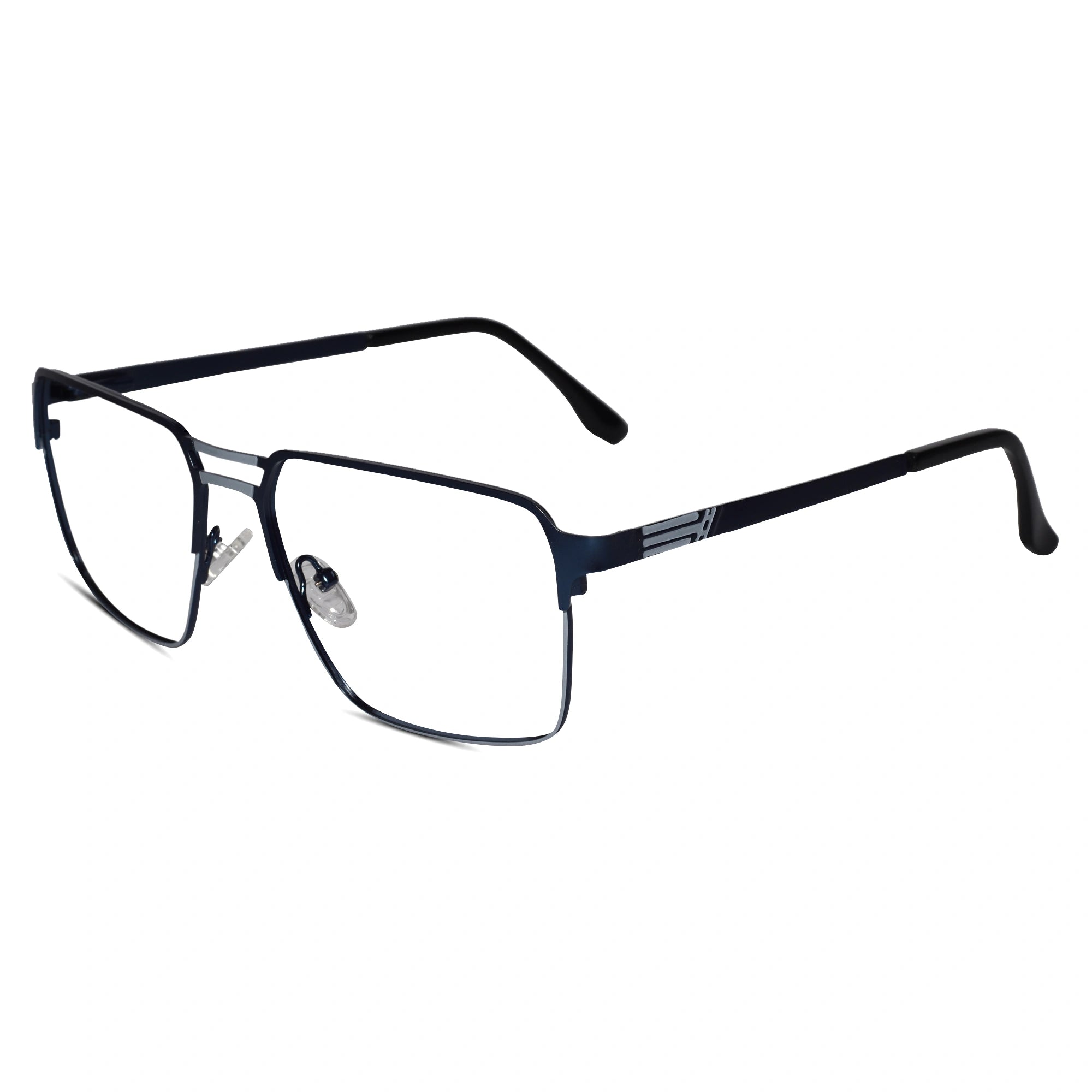 Blue Rectangular Eyeglasses & Computer Glasses For Men ELE8608-BLU