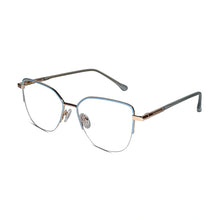 Blue Semi Frame Cateye Computer Glasses