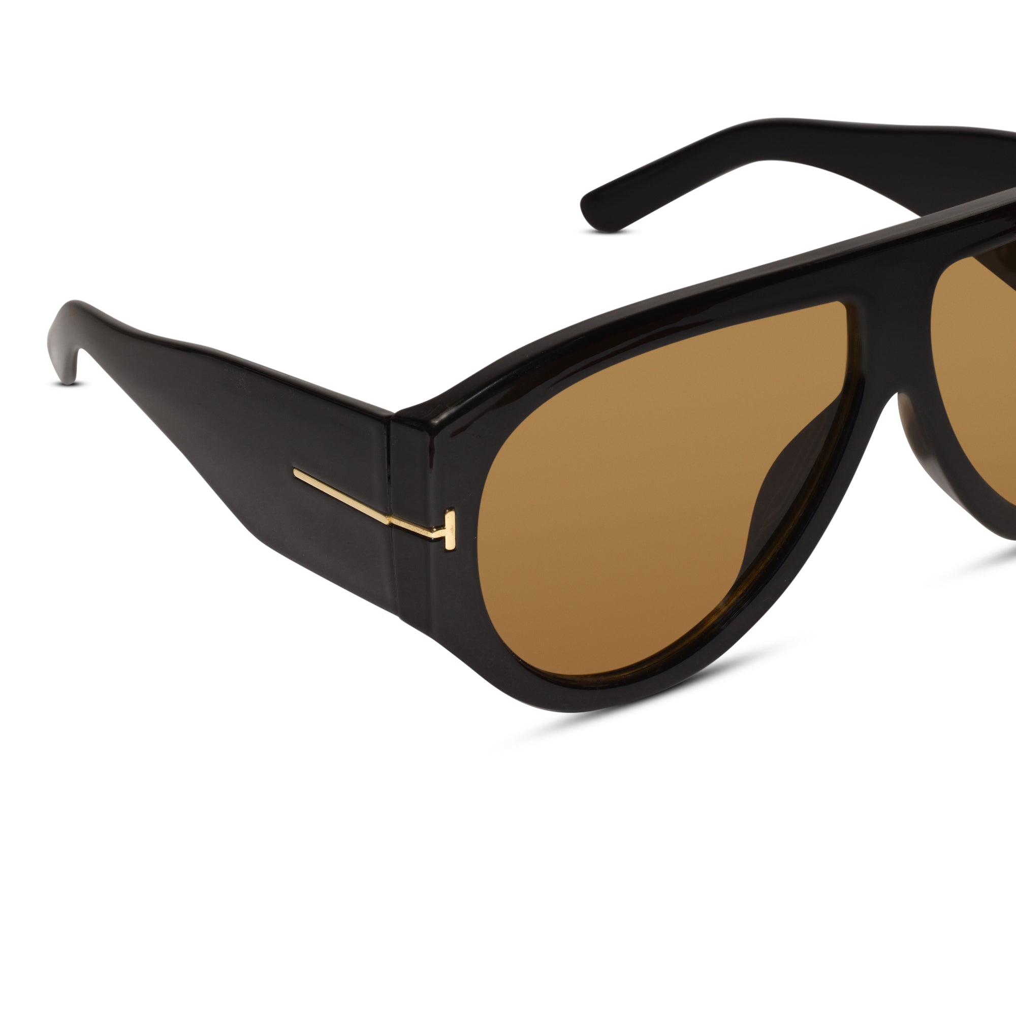Bold Aviator Sunglasses for Men & Women -LKS9577-BRN
