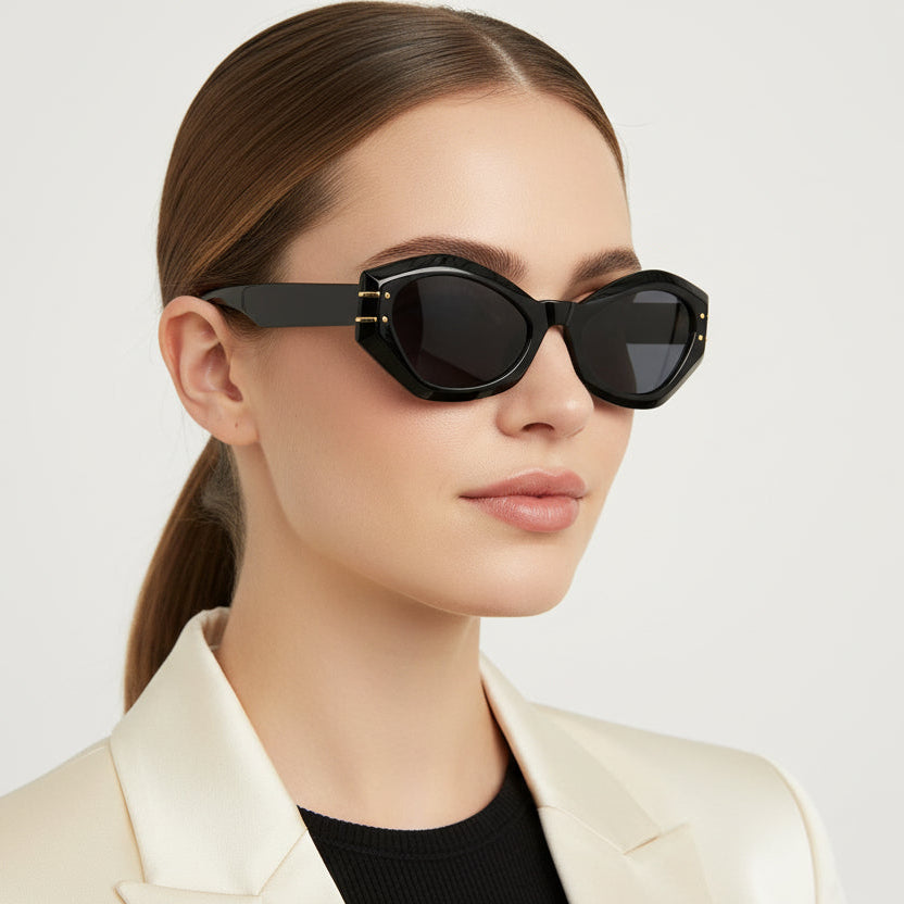 Bold | Black Cateye Sunglasses For Women LKSGTZ03-BLK