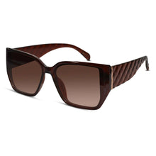Bold Brown Designer Square Sunglasses For Women