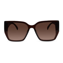 Bold Brown Designer Square Sunglasses For Women