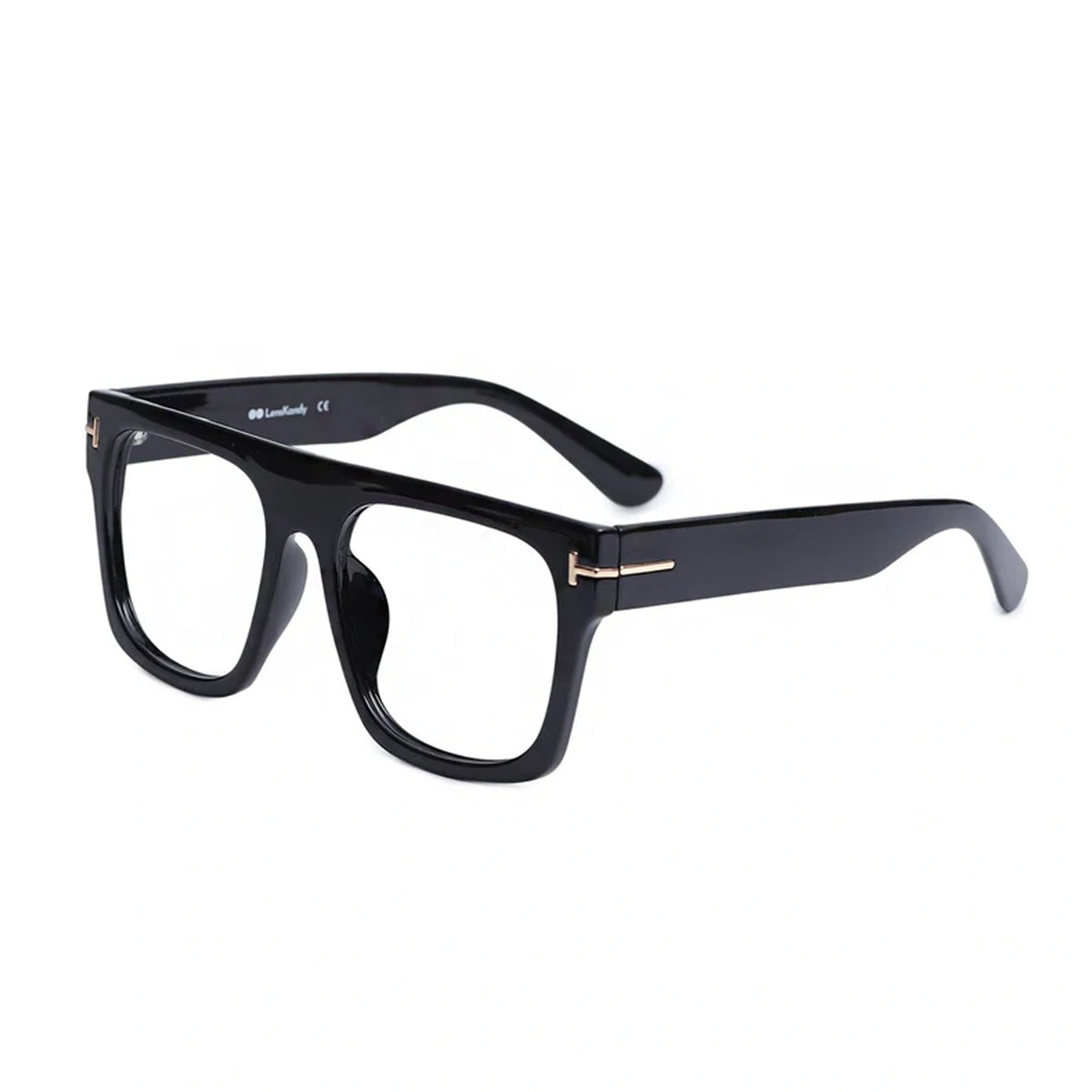 Bold Designer Wayfarer Black Full Rim Eyeglasses For Men & Women
