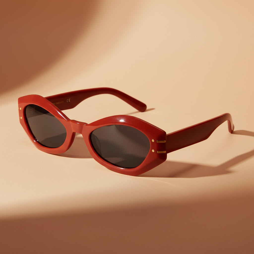 Bold | Red Cateye Sunglasses For Women LKSGTZ03-RED