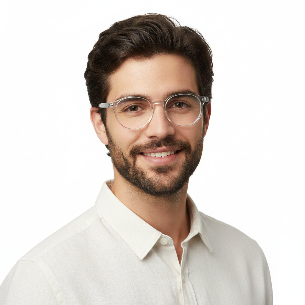 Bold Transparent Eyeglasses For Men & Women LKE1012-TRANS