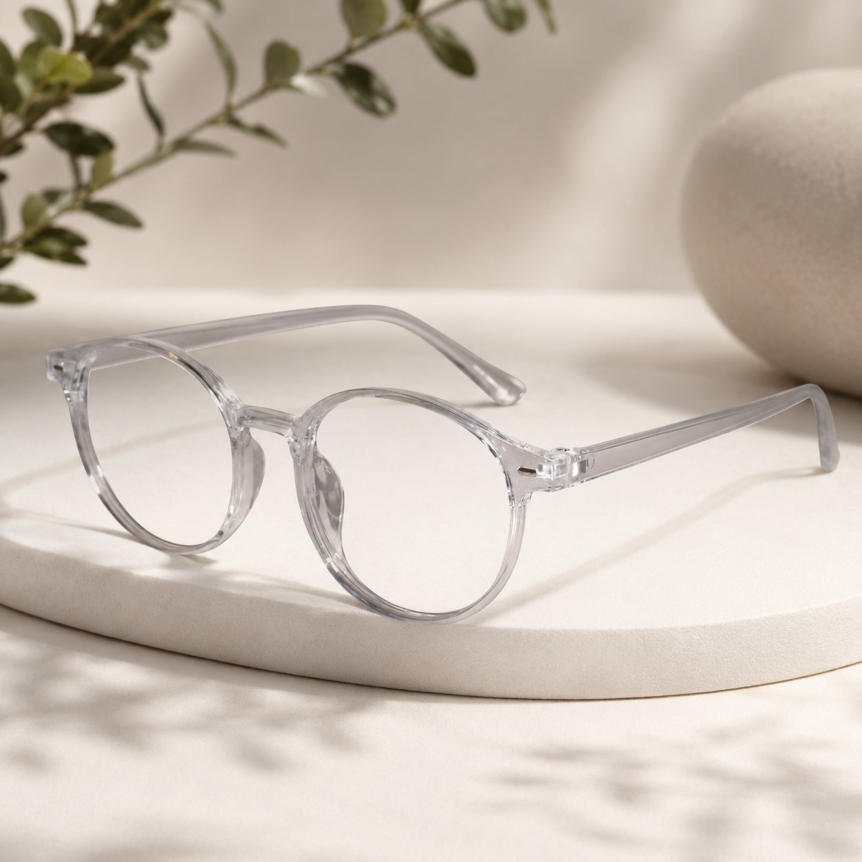 Bold Transparent Eyeglasses For Men & Women LKE1012-TRANS