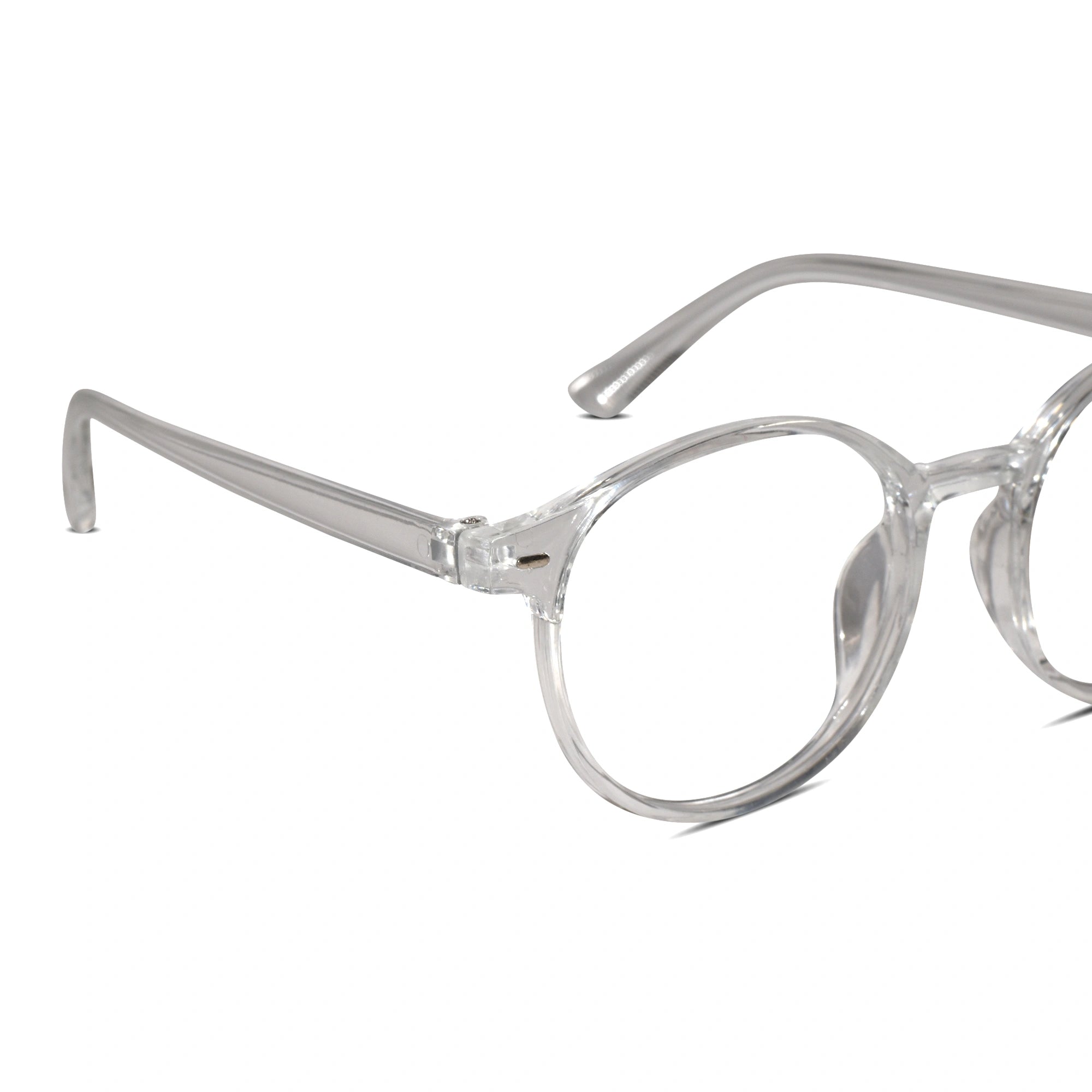 Transparent Round Eyeglasses For Men & Women LKE1012-TRANS