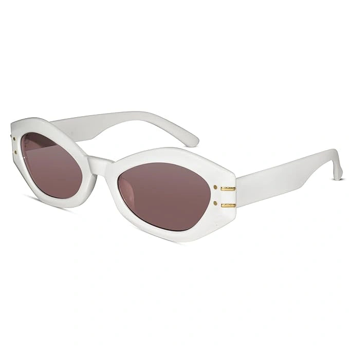 Bold | White Cateye Sunglasses For Women LKSGTZ03-White