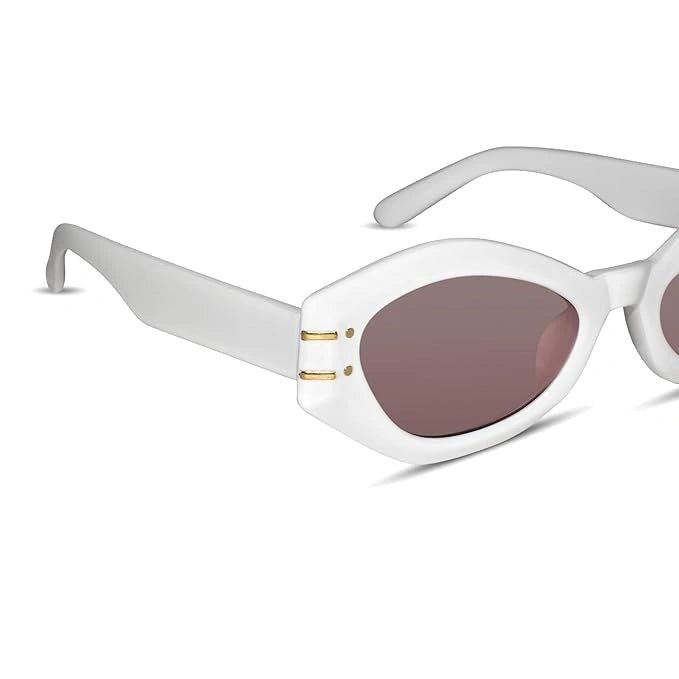 Bold | White Cateye Sunglasses For Women LKSGTZ03-White