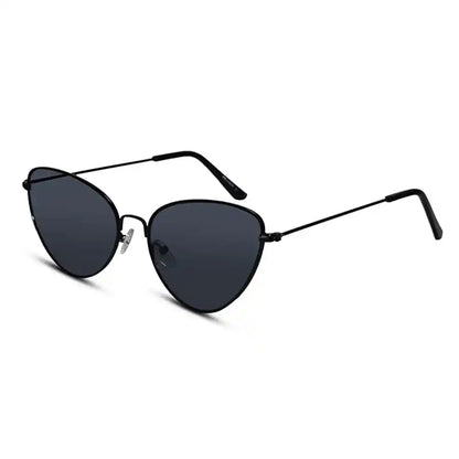 Sleek Golden Metal Pink Tint  Cat eye Sunglasses