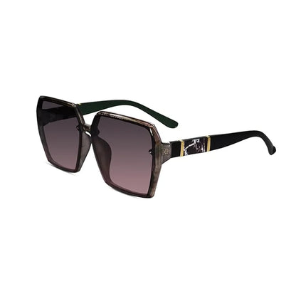 Black Oversized Square Sunglasses for Women