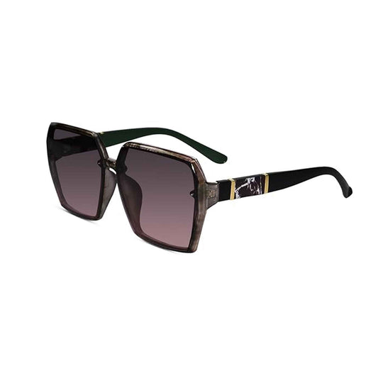 Brown Oversized Square Sunglasses For Women