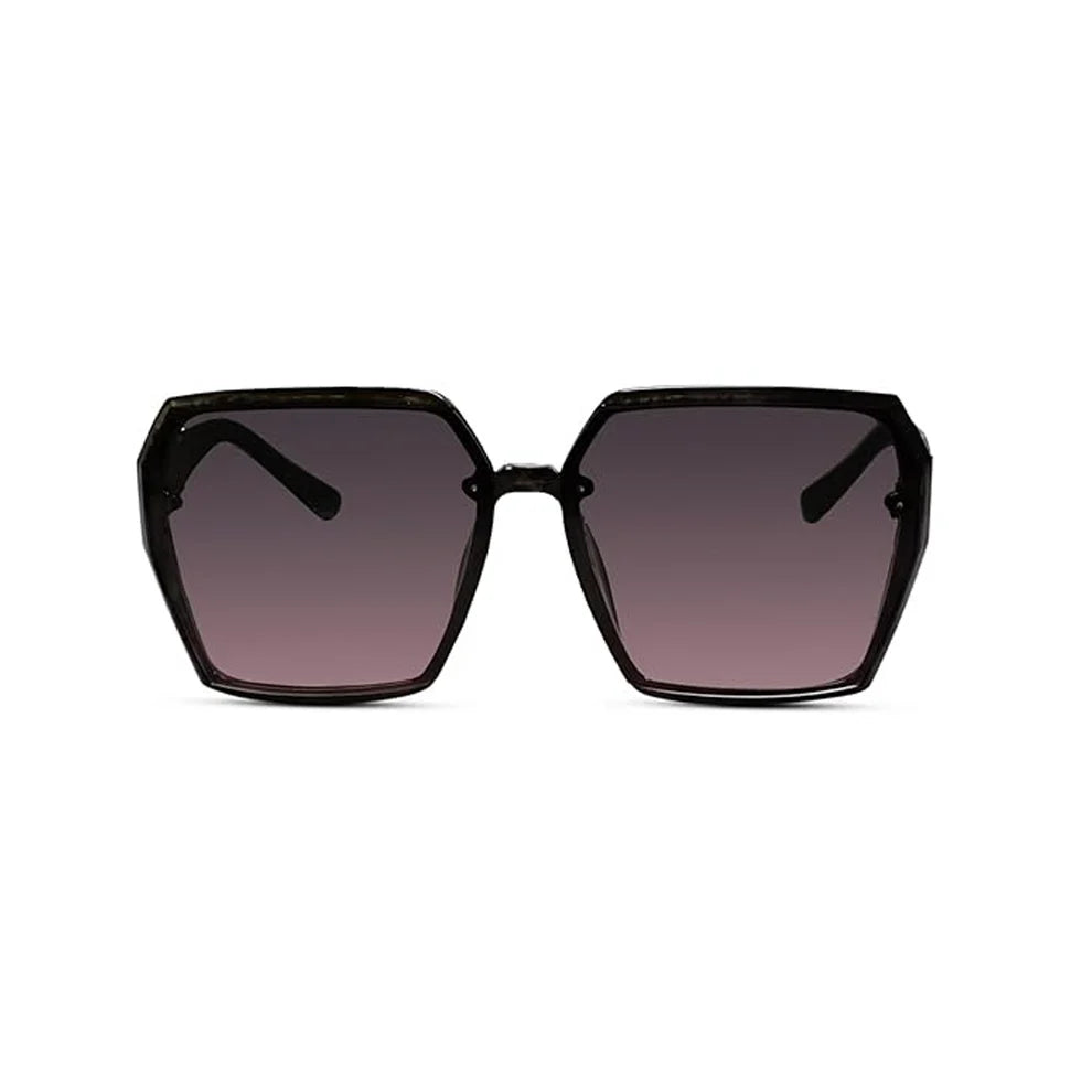 Black Oversized Square Sunglasses for Women