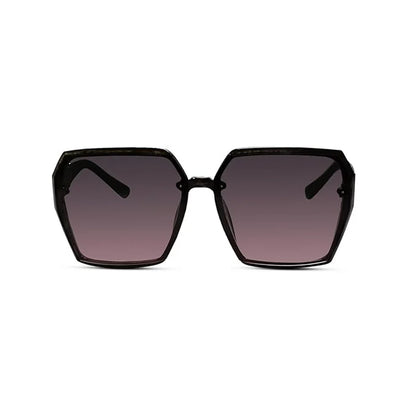 Black Oversized Square Sunglasses for Women