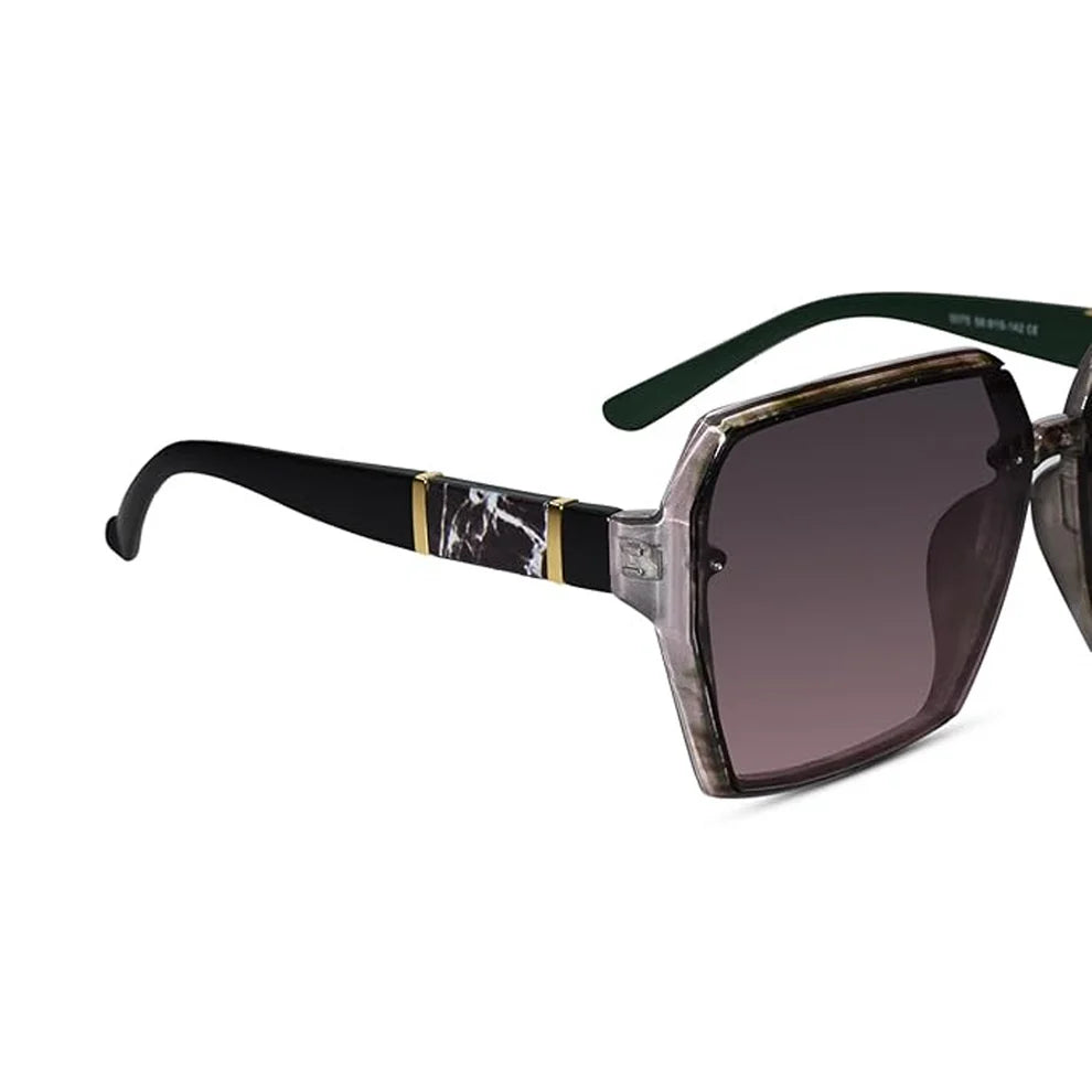 Black Oversized Square Sunglasses for Women