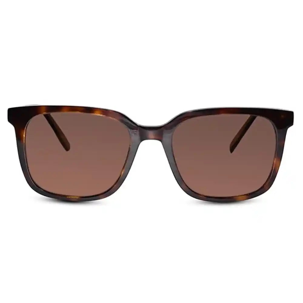 Brown Rectangular Polarized Sunglasses For Men