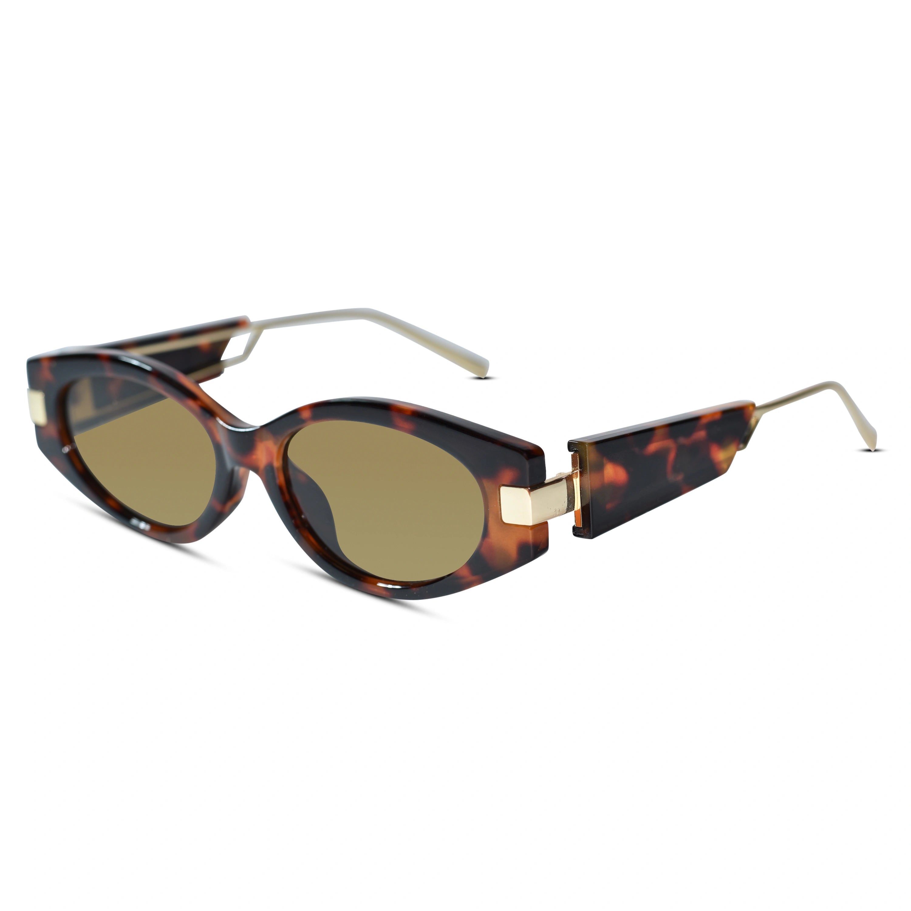 Brown Cateye Sunglasses for Women & Men ELS2026S022-BRN