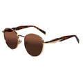 Brown Round Sunglasses For Men & Women LKS8008-BRN